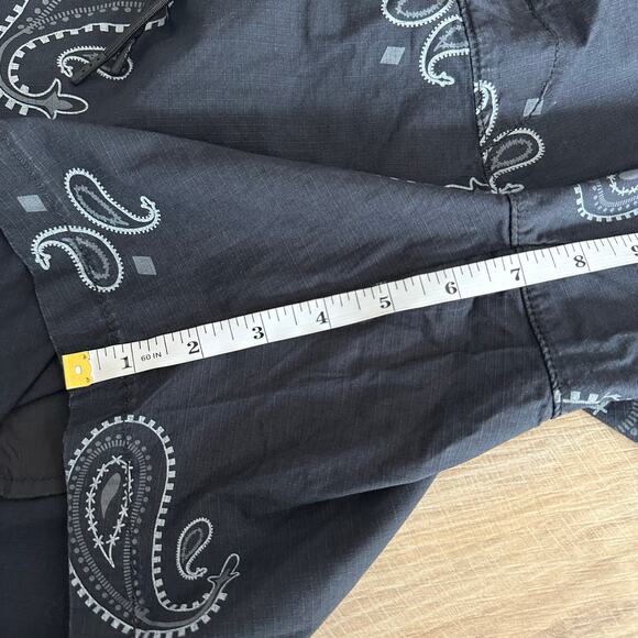 Hudson Men's Racer Shorts Ripstop Black Bandana L - Picture 10 of 11